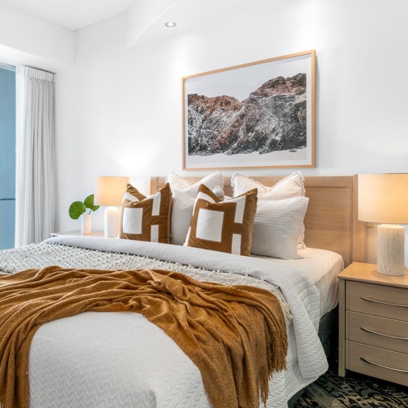 bedroom in sunshine coast house